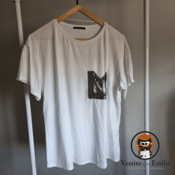 Remera blanca Zara