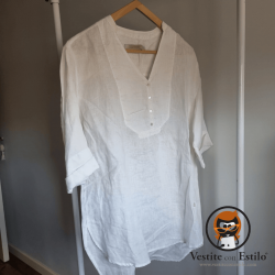 Camisa lino blanca