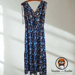 Vestido largo flores