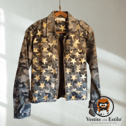 Campera militar estrellas