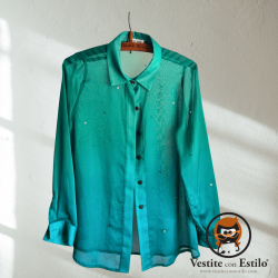 Camisa verde esmeralda