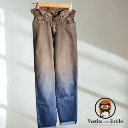 Jean slouchy gris